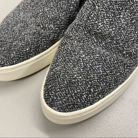 Vince Sneaker Slide Gray Blue White Faux Leather - Picture 3 of 6